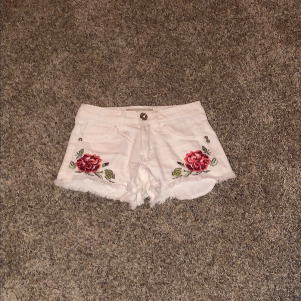 Guess jean flower shorts
